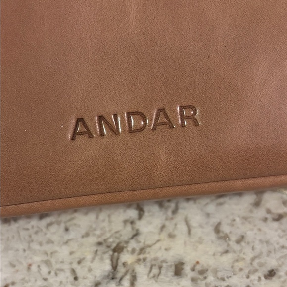 Andar The Devin Checkered Crossbody Bag in Tan and Cream - Picture 10 of 13